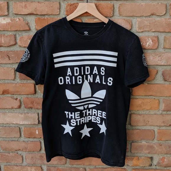 adidas dripping logo t shirt